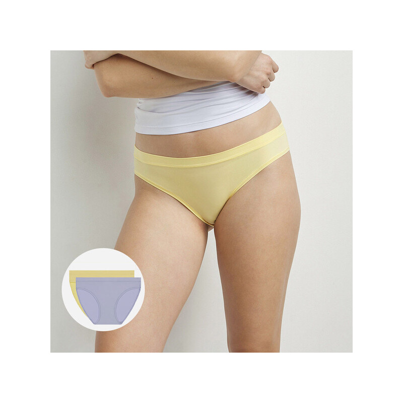 OH MY DIM'S BIKINI 2x - Women's Panties 2x - Yellow - Blue