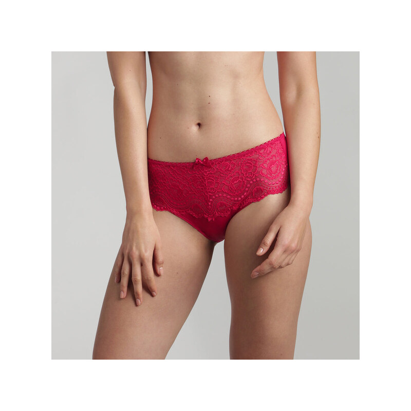 PLAYTEX FLOWER ELEGANCE MIDI - Women's lace panties (boxers) - dark red