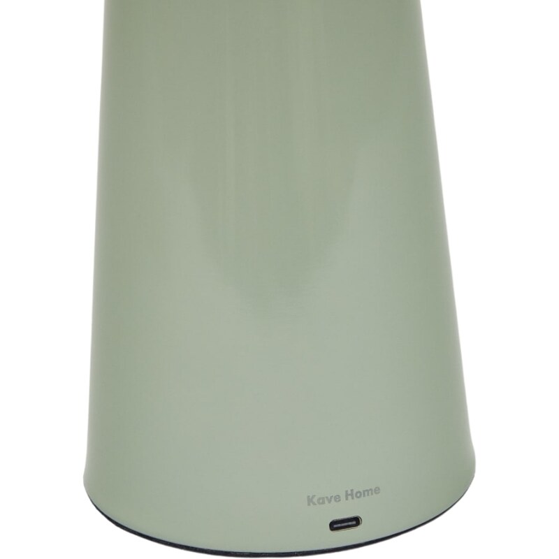 Zelená kovová stolní LED lampa Kave Home Arenys M