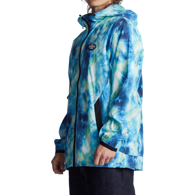 Bunda DC Define Print Water Resistant Windbreaker - Columbia Ice Dye