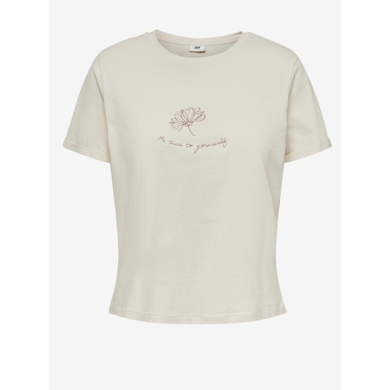 Krémové tričko JDY Amy - Dámské