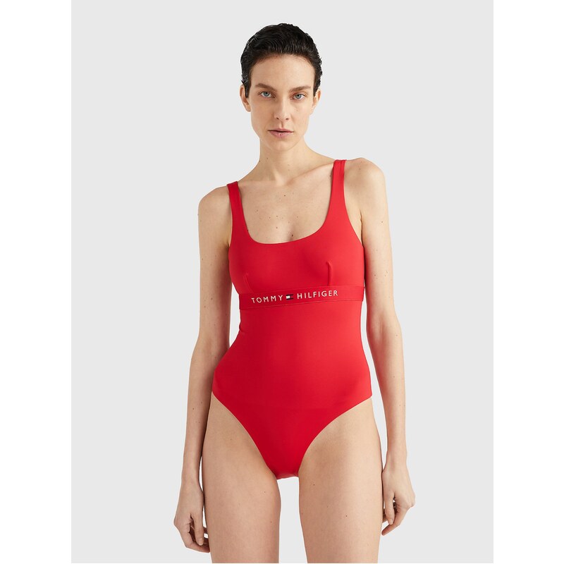 Červené dámské jednodílné plavky Tommy Hilfiger Underwear - GLAMI.cz