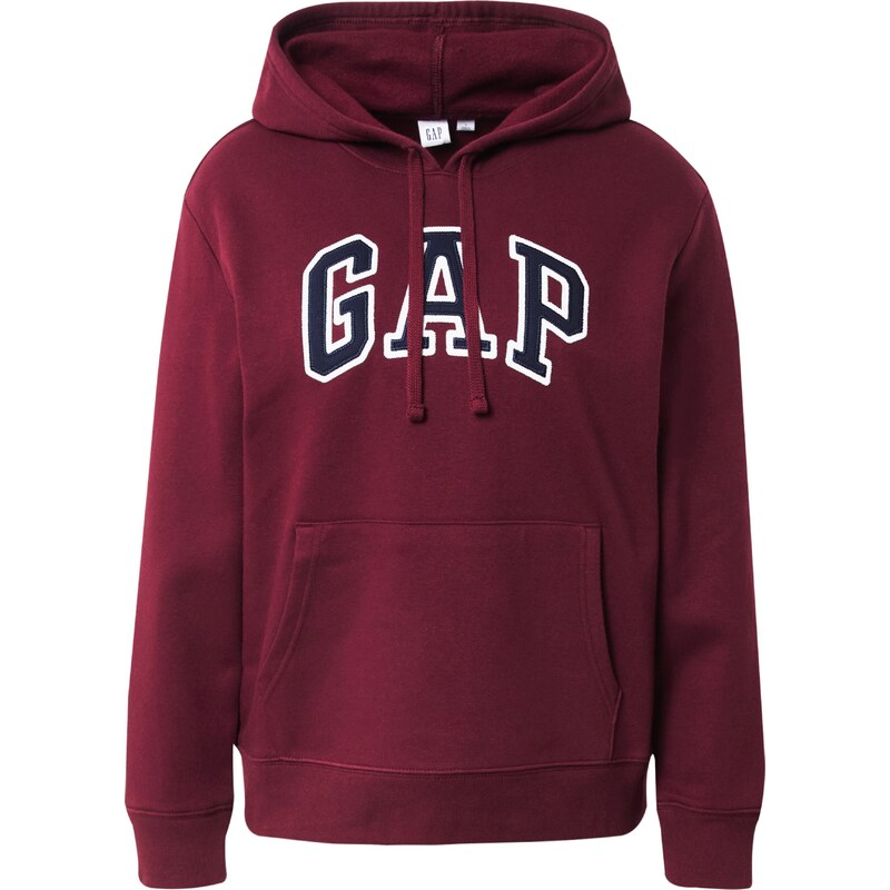 Gap Petite Mikina HERITAGE marine modrá / vínově červená / bílá