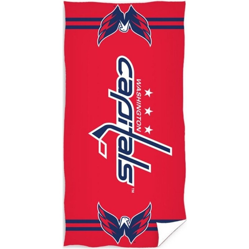 TipTrade (CZ) Hokejová bavlněná osuška NHL Washington Capitals - 100% bavlna - 70 x 140 cm