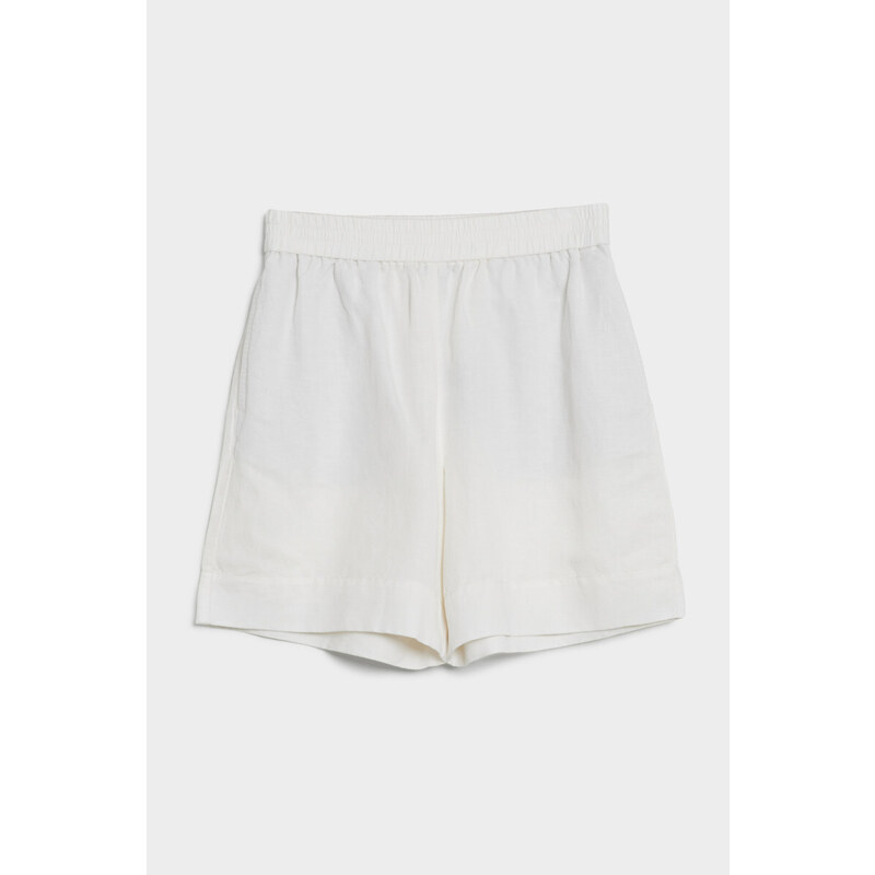 ŠORTKY GANT LINEN VISCOSE PULL-ON SHORTS bílá 38