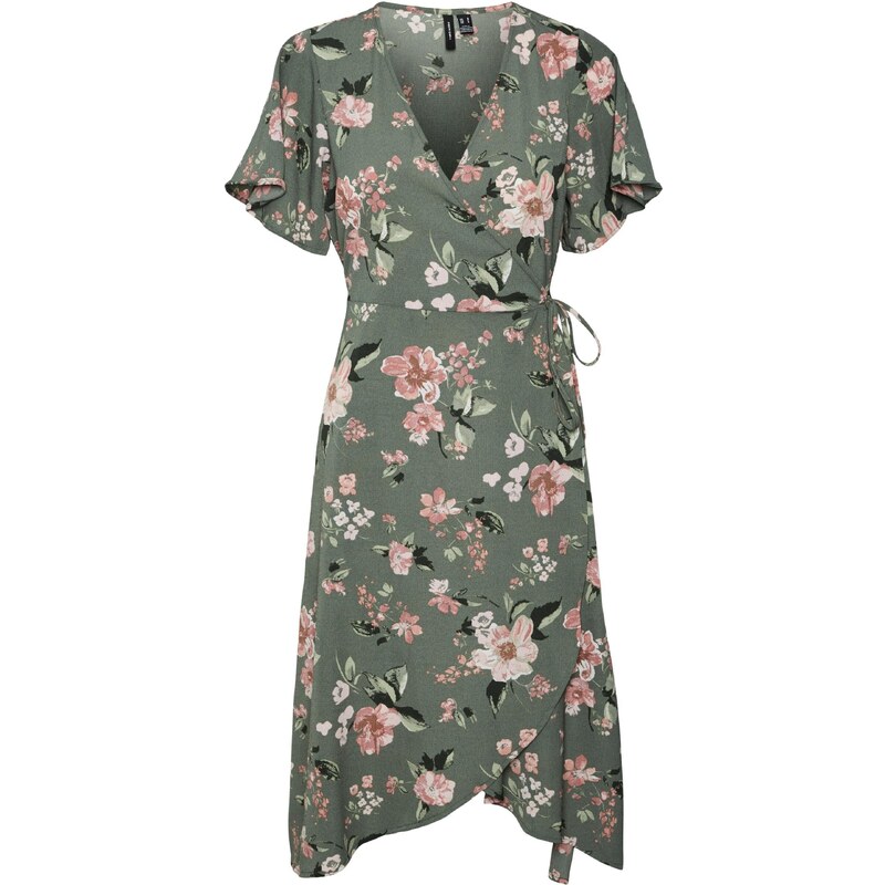 VERO MODA Šaty Saki khaki / jedle / pudrová / starorůžová 78673579