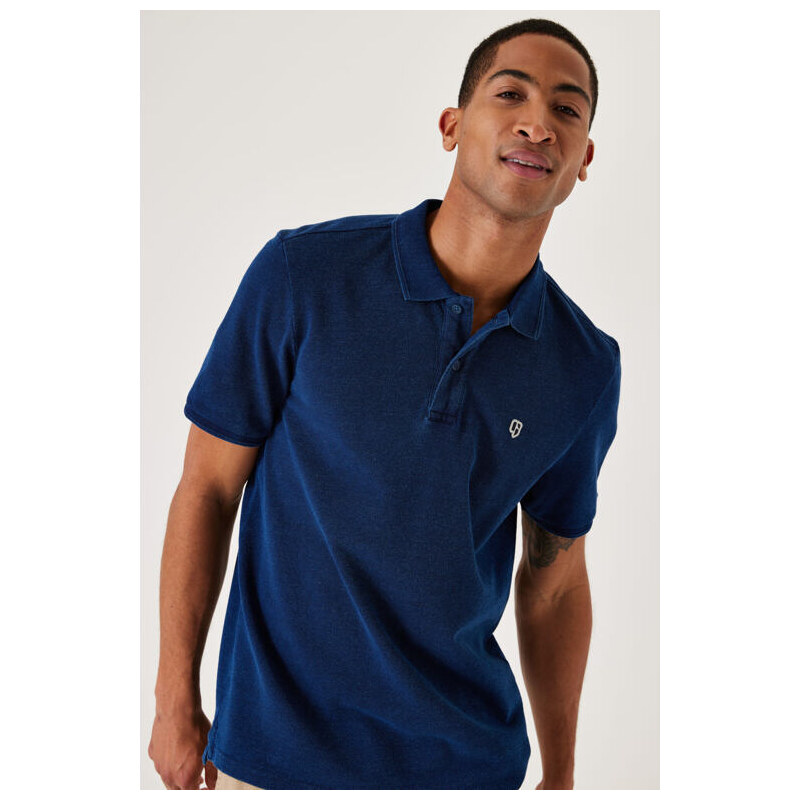 Pánské polo GARCIA mens polo ss 1050 indigo