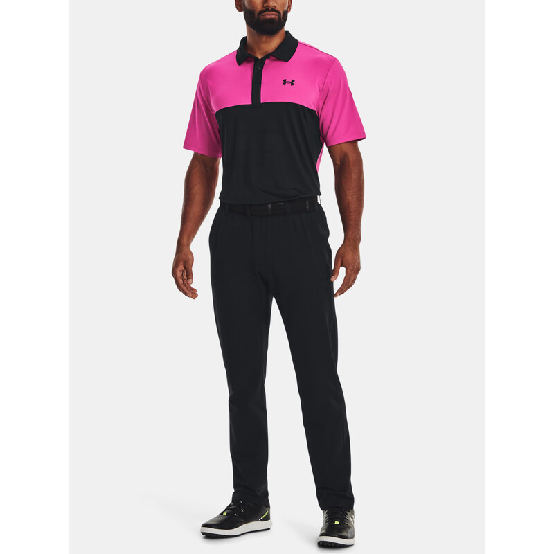 Under Armour Tričko UA Perf 3.0 Color Block Polo-BLK - Pánské