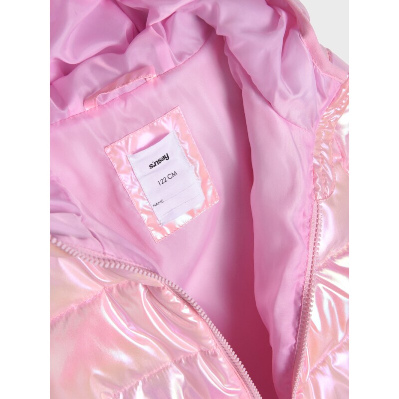 Sinsay - Prošívaná bunda - pastelová růžová
