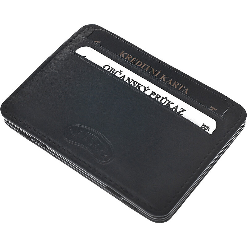 Kožená peněženka Nivasaža N100-DMD-B černá
