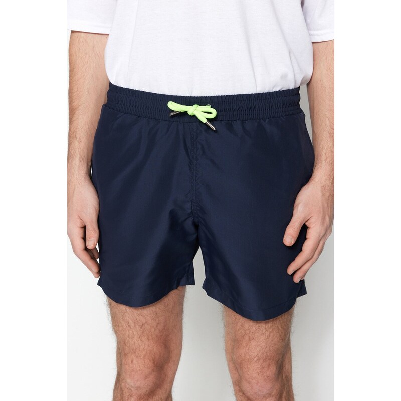 Trendyol Navy Blue Basic Standard Size Swimsuit Sea Shorts