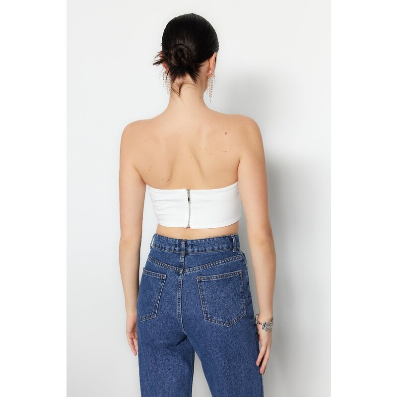 Dámský crop top Trendyol Ostrich