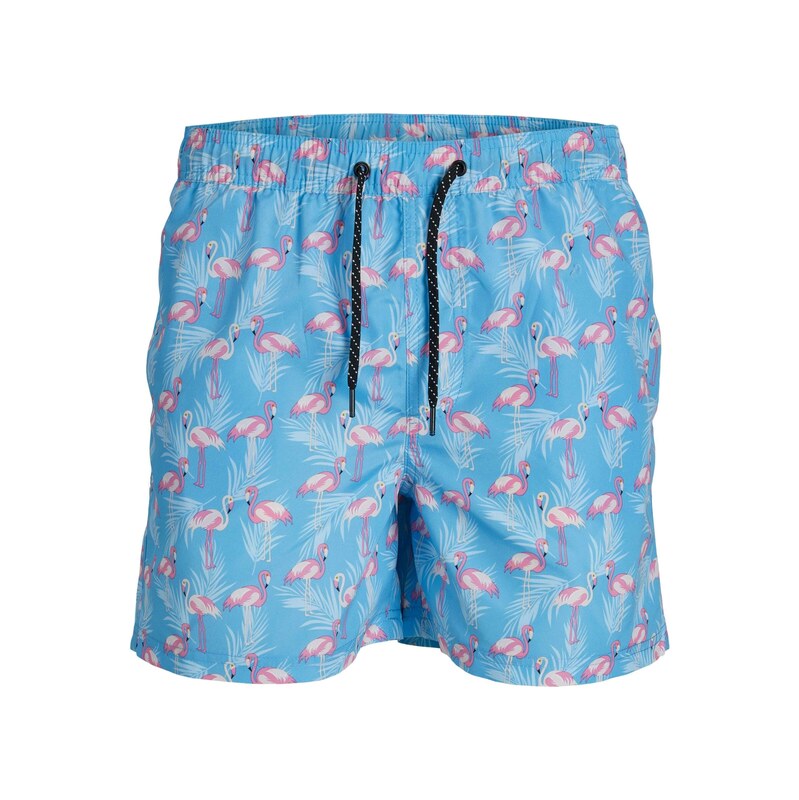 JACK & JONES Plavecké šortky Fiji champagne / eosin / pastelově