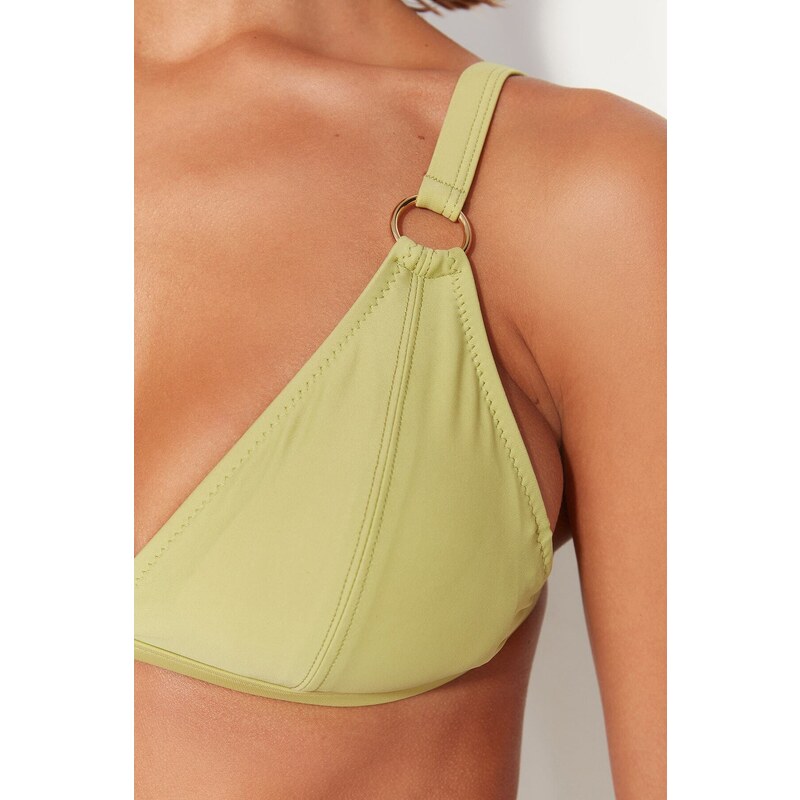 Trendyol Green Triangle Příslušenství Bikiny Top