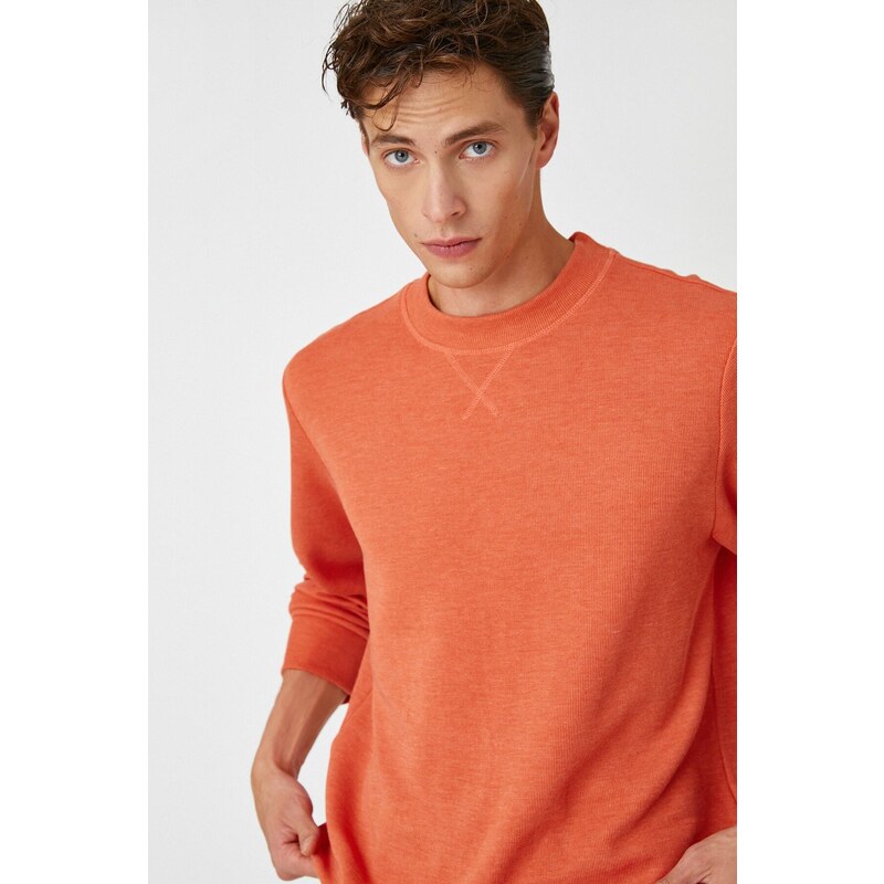 Koton Basic Pullover Knitwear Crew Neck Long Sleeved