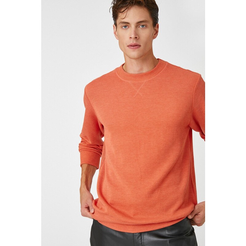 Koton Basic Pullover Knitwear Crew Neck Long Sleeved