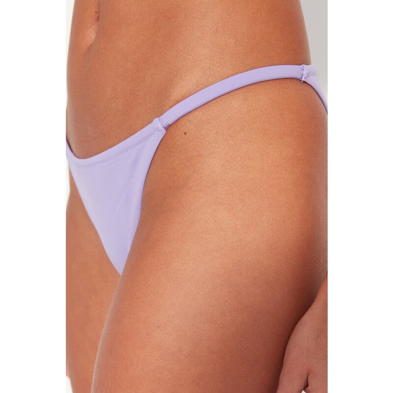 Trendyol Lilac Bikini Bottoms with Regular Legs