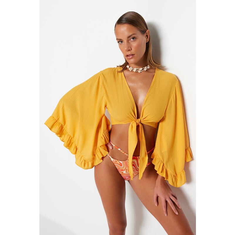 Dámská halenka Trendyol Flanged Sleeves