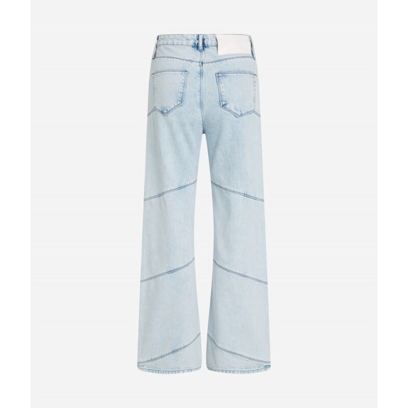 DŽÍNY KARL LAGERFELD WIDE LEG DENIM PANTS