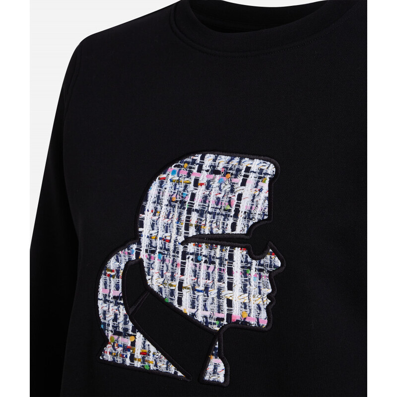 MIKINA KARL LAGERFELD BOUCLE PROFILE SWEATSHIRT