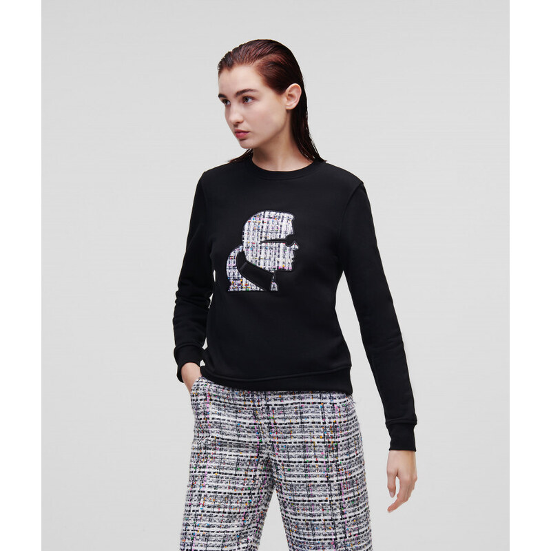 MIKINA KARL LAGERFELD BOUCLE PROFILE SWEATSHIRT