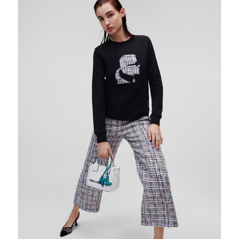 MIKINA KARL LAGERFELD BOUCLE PROFILE SWEATSHIRT