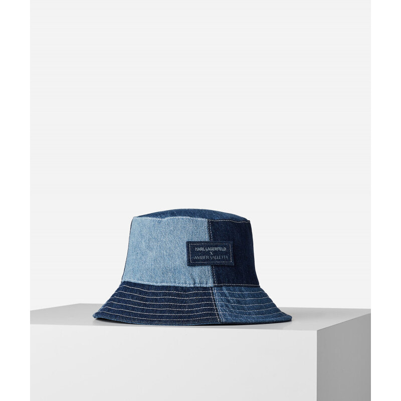 KLOBOUK KARL LAGERFELD KLXAV BUCKET HAT DENIM