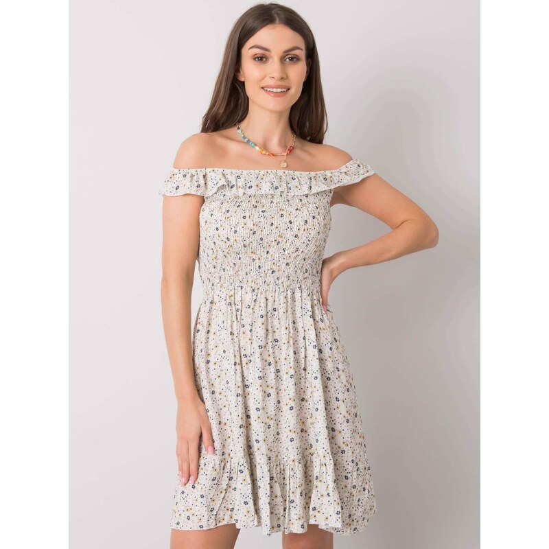 Beige dress Yups wwd5601. R02