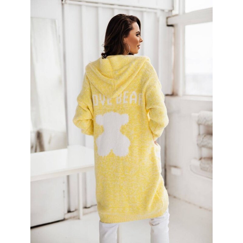 Yellow cardigan Cocomore cmgB152.R83