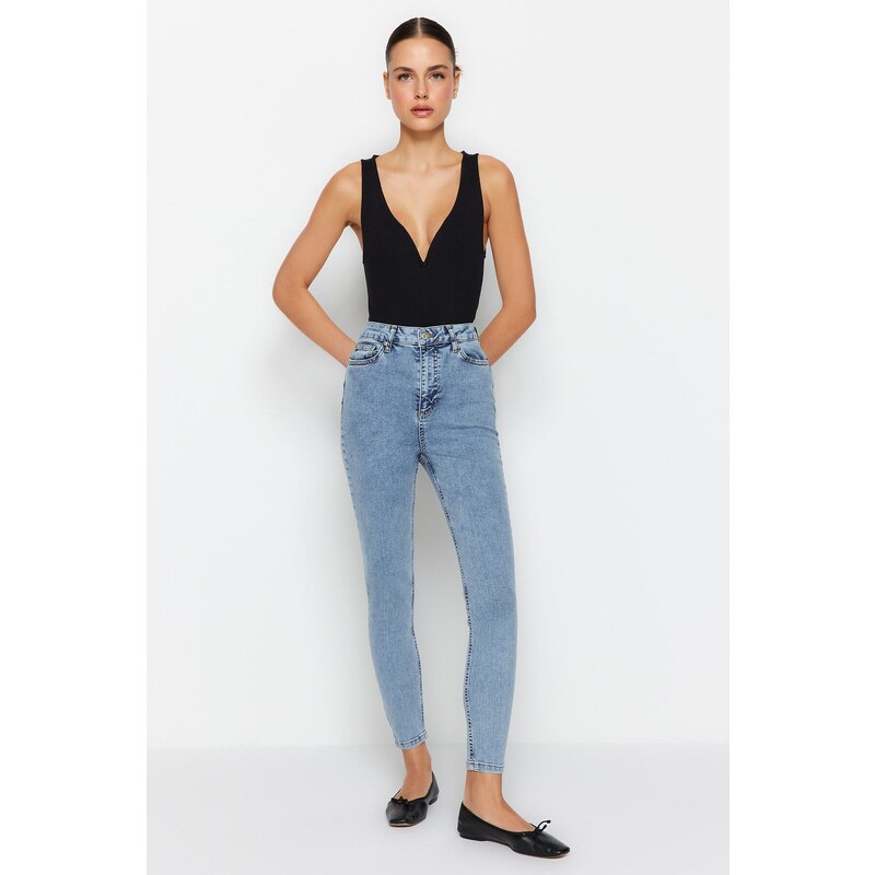 Trendyol Light Blue Push Up High Waist Skinny 115731218