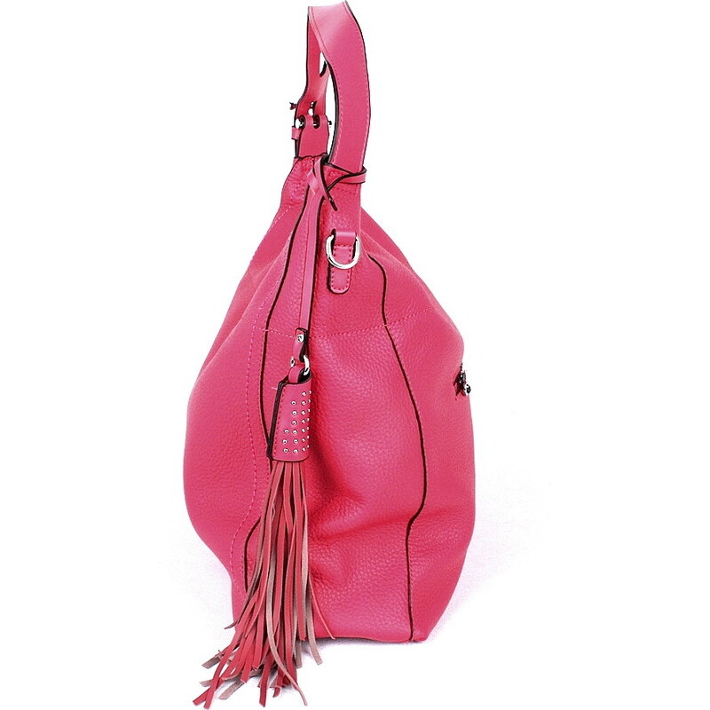 Velká růžová kabelka na rameno Maria C. no. 256