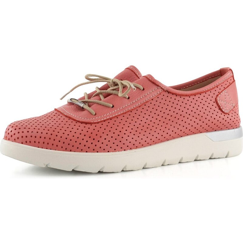 Looke perforované šněrovací polobotky Madie coral L0674_25 109402352