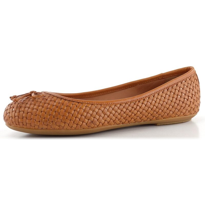 Geox proplétané balerínky s mašličkou Palmaria Brown D35MUA00081C0013 109402345