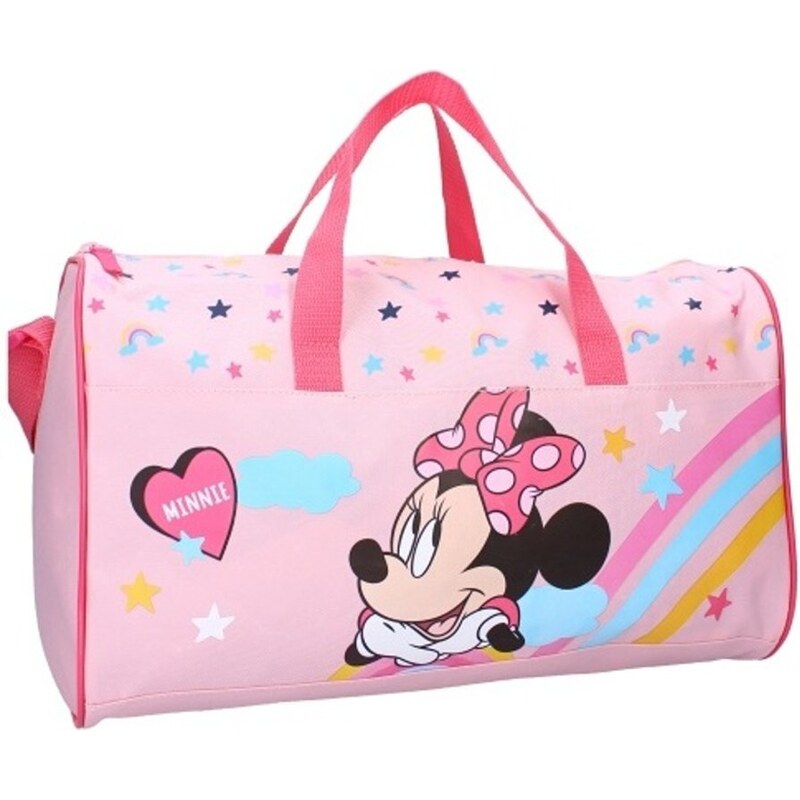 Vadobag Dětská / dívčí sportovní / cestovní taška Minnie Mouse s duhou - Disney - 18L