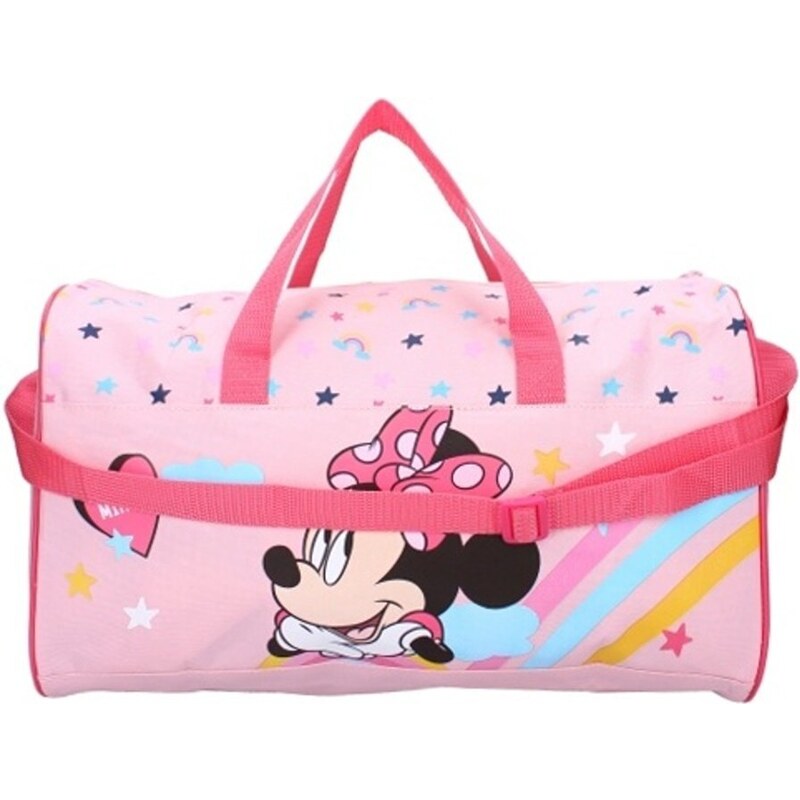 Vadobag Dětská / dívčí sportovní / cestovní taška Minnie Mouse s duhou - Disney - 18L