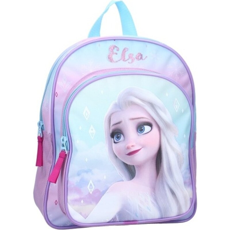 Vadobag Dětský / dívčí batoh s přední kapsou Ledové království - Frozen - motiv Elsa - 8L
