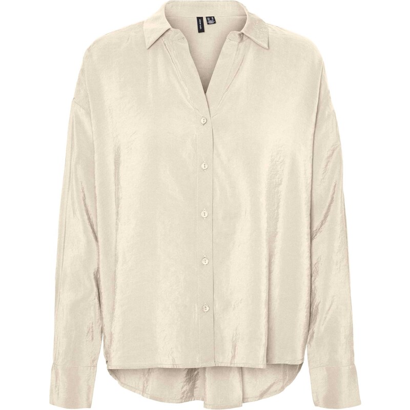 VERO MODA Halenka VMQueeny barva bílé vlny