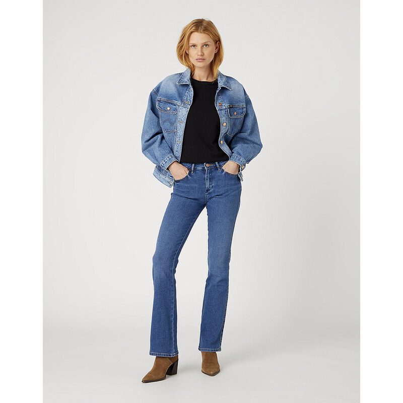 Dámské džíny WRANGLER W28B4734R BOOTCUT CAMELLIA
