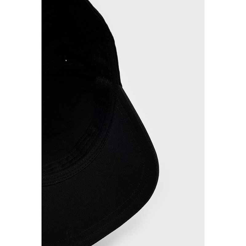 Bavlněná baseballová čepice Armani Exchange černá barva, s aplikací