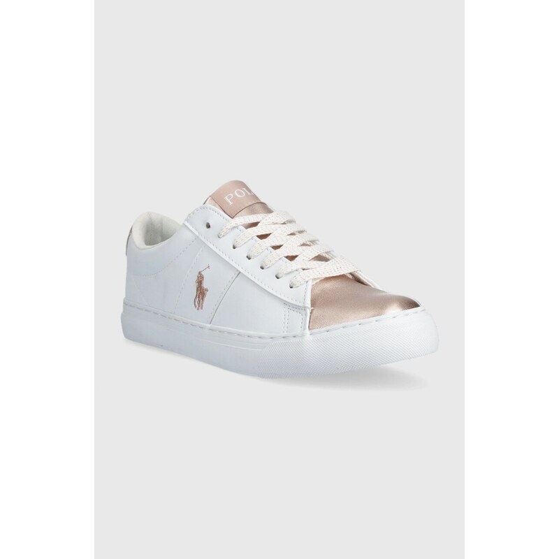 Dětské sneakers boty Polo Ralph Lauren bílá barva