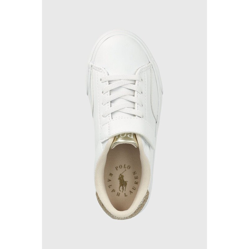 Dětské sneakers boty Polo Ralph Lauren bílá barva