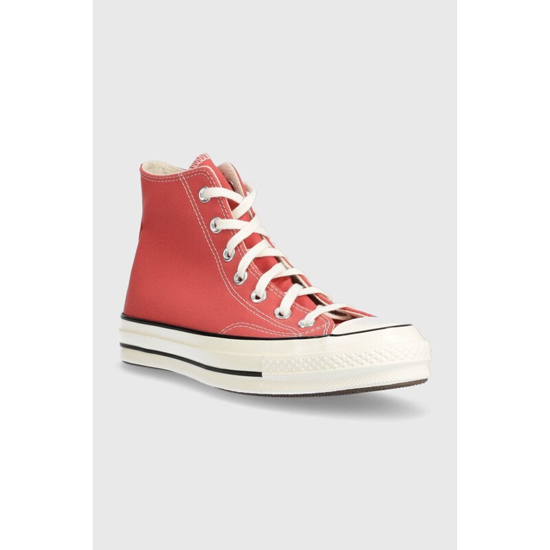 Kecky Converse Chuck 70 HI červená barva, A05114C, A05114C-BRICK