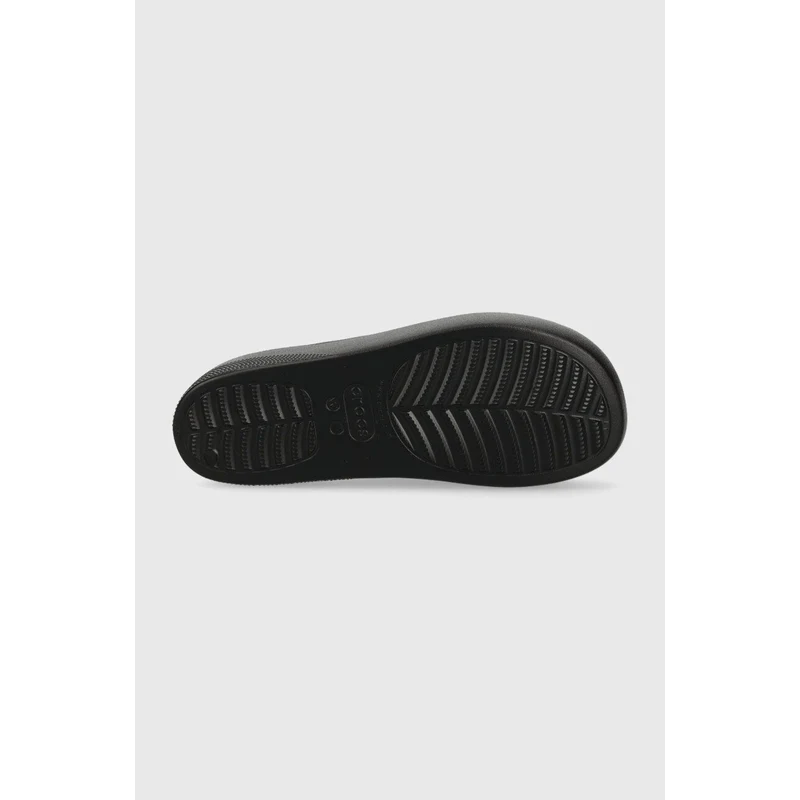 Pantofle Crocs Classic Platform Slide dámské, černá barva, na platformě,  208180, 208180.001-001 - GLAMI.cz
