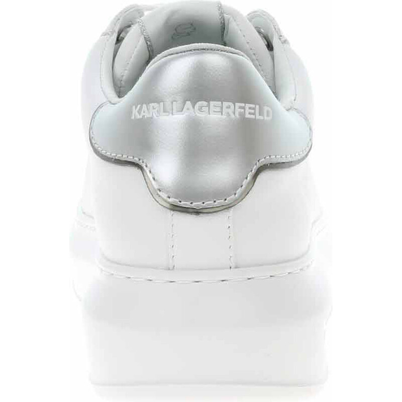 Dámská obuv Karl Lagerfeld KL62576K Kapri White Lthr w-Silver 37