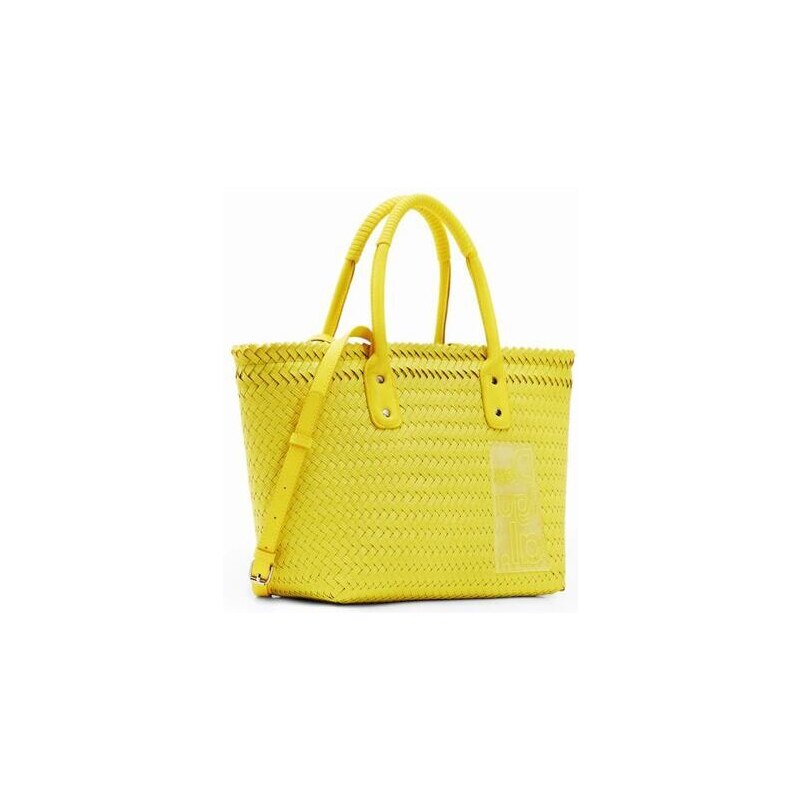 Dámská kabelka DESIGUAL BASKET BRAIDED ZAIRE 8018 YELLOW