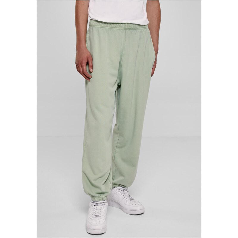 Urban Classics Tepláky Acid Wash vintagegreen