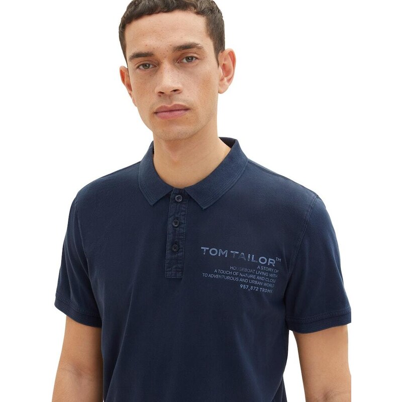 Tom Tailor pánské triko s límečkem 1035641 10668