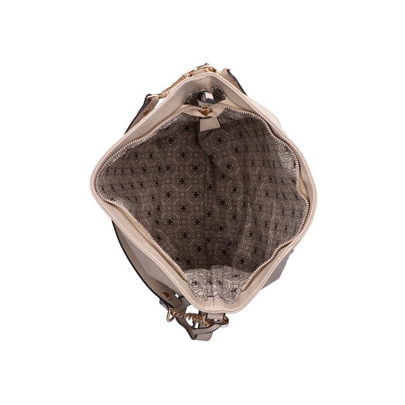 Elegantní kabelka s kovovými detaily Rieker H1508-60 béžová