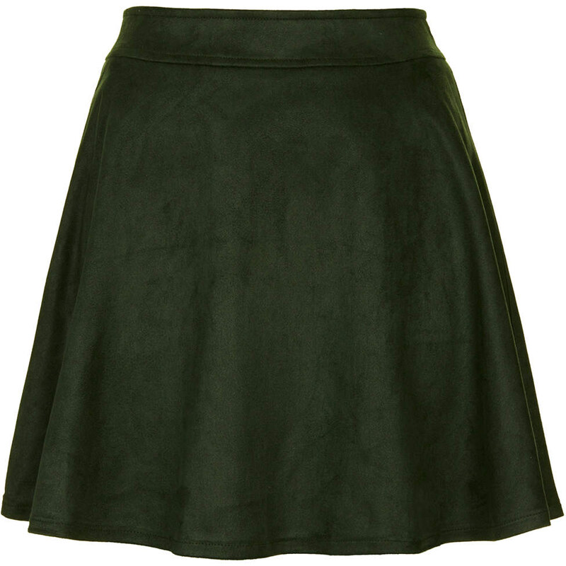 Topshop **Sea Green Faux Suede Skirt by Sister Jane
