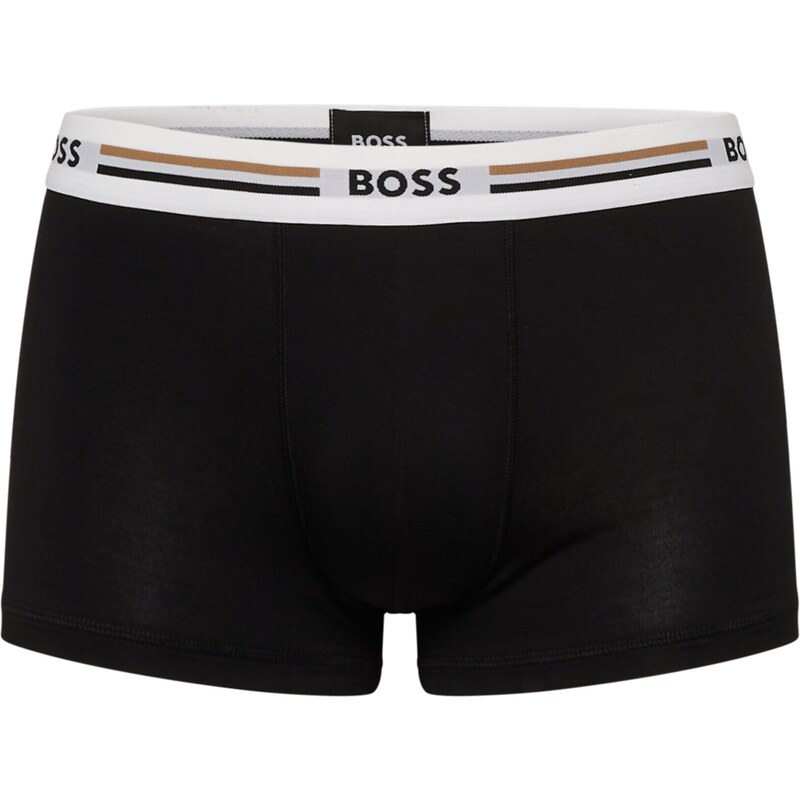 BOSS Boxerky světle hnědá / černá / bílá